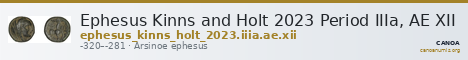 Ephesus Kinns and Holt 2023 Period IIIa, AE XII — CANOA