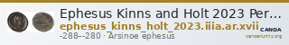 Ephesus Kinns and Holt 2023 Period IIIa, AR XVII — CANOA