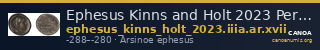 Ephesus Kinns and Holt 2023 Period IIIa, AR XVII — CANOA