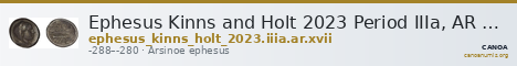 Ephesus Kinns and Holt 2023 Period IIIa, AR XVII — CANOA