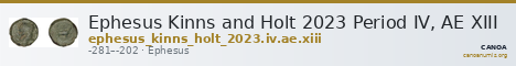 Ephesus Kinns and Holt 2023 Period IV, AE XIII — CANOA