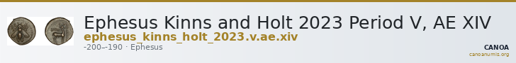 Ephesus Kinns and Holt 2023 Period V, AE XIV — CANOA