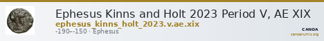 Ephesus Kinns and Holt 2023 Period V, AE XIX — CANOA