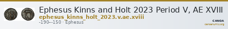 Ephesus Kinns and Holt 2023 Period V, AE XVIII — CANOA