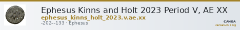 Ephesus Kinns and Holt 2023 Period V, AE XX — CANOA