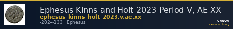 Ephesus Kinns and Holt 2023 Period V, AE XX — CANOA