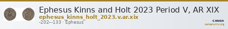 Ephesus Kinns and Holt 2023 Period V, AR XIX — CANOA