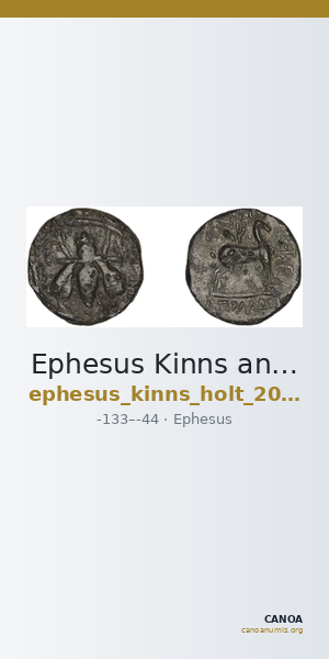 Ephesus Kinns and Holt 2023 Period VI, AE XXIII — CANOA