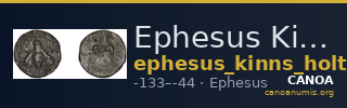 Ephesus Kinns and Holt 2023 Period VI, AE XXIII — CANOA
