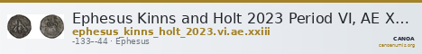 Ephesus Kinns and Holt 2023 Period VI, AE XXIII — CANOA
