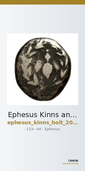 Ephesus Kinns and Holt 2023 Period VI, AE XXIV — CANOA