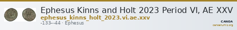 Ephesus Kinns and Holt 2023 Period VI, AE XXV — CANOA