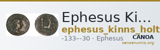Ephesus Kinns and Holt 2023 Period VI, AE XXVIII — CANOA