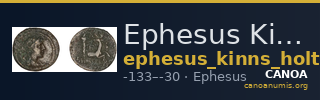 Ephesus Kinns and Holt 2023 Period VI, AE XXVIII — CANOA