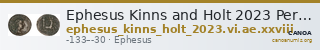 Ephesus Kinns and Holt 2023 Period VI, AE XXVIII — CANOA
