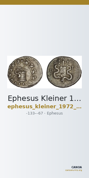Ephesus Kleiner 1972 II, 1-74 — CANOA