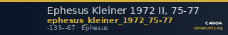 Ephesus Kleiner 1972 II, 75-77 — CANOA