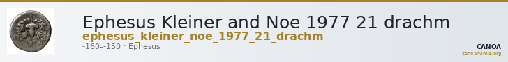 Ephesus Kleiner and Noe 1977 21 drachm — CANOA