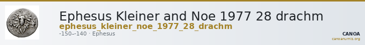 Ephesus Kleiner and Noe 1977 28 drachm — CANOA