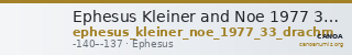 Ephesus Kleiner and Noe 1977 33 drachm — CANOA