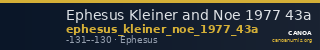 Ephesus Kleiner and Noe 1977 43a — CANOA