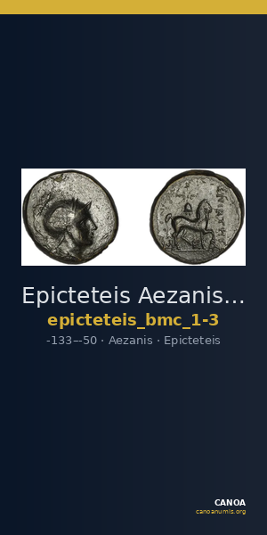Epicteteis Aezanis BMC Epicteteis 1-3, 6-9 — CANOA