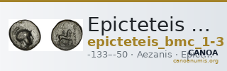 Epicteteis Aezanis BMC Epicteteis 1-3, 6-9 — CANOA
