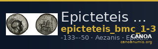 Epicteteis Aezanis BMC Epicteteis 1-3, 6-9 — CANOA