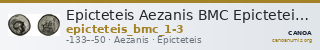 Epicteteis Aezanis BMC Epicteteis 1-3, 6-9 — CANOA