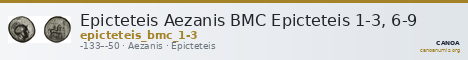 Epicteteis Aezanis BMC Epicteteis 1-3, 6-9 — CANOA