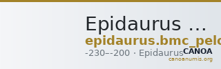Epidaurus BMC Epidaurus 23 — CANOA