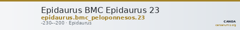 Epidaurus BMC Epidaurus 23 — CANOA