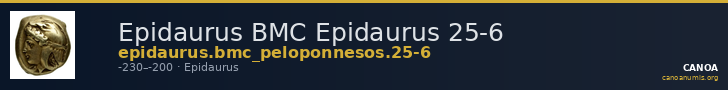 Epidaurus BMC Epidaurus 25-6 — CANOA