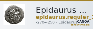 Epidaurus Requier 1993 Drachms, serie 1 — CANOA