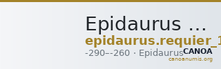 Epidaurus Requier 1993 Hemidrachms, serie 1-2E — CANOA