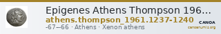 Epigenes Athens Thompson 1961 1237-1240 — CANOA
