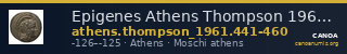 Epigenes Athens Thompson 1961 441-460 — CANOA