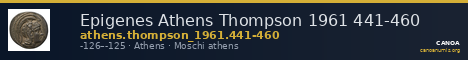Epigenes Athens Thompson 1961 441-460 — CANOA