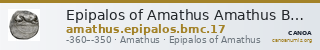 Epipalos of Amathus Amathus BMC Amathus 17 — CANOA