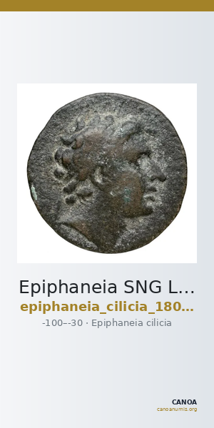 Epiphaneia SNG Levante 1805-1806 — CANOA