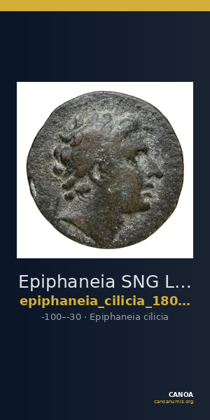 Epiphaneia SNG Levante 1805-1806 — CANOA