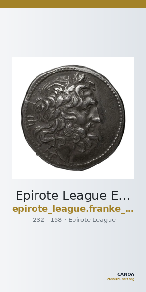 Epirote League Epirus Franke 1961 Epirote Koinon Group II — CANOA