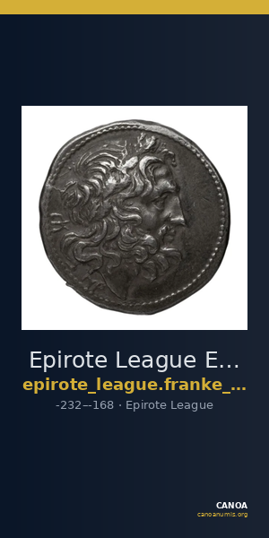 Epirote League Epirus Franke 1961 Epirote Koinon Group II — CANOA