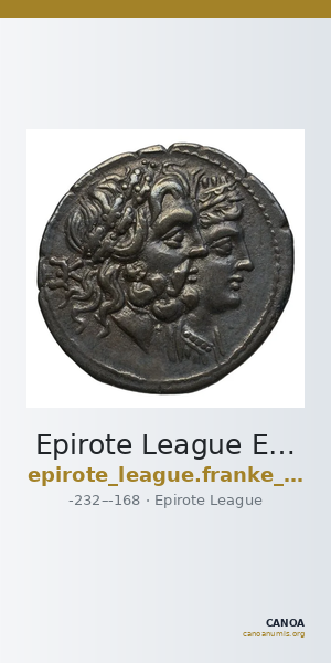 Epirote League Epirus Franke 1961 Epirote Koinon Group III — CANOA