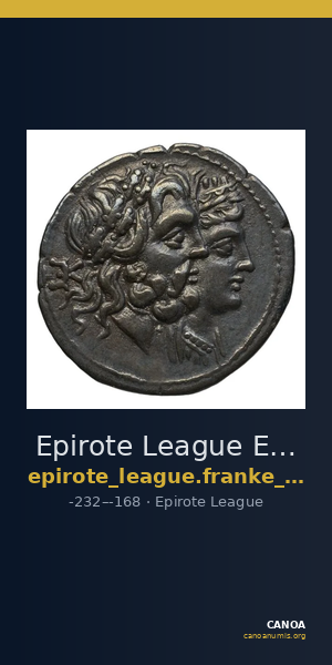 Epirote League Epirus Franke 1961 Epirote Koinon Group III — CANOA