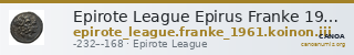 Epirote League Epirus Franke 1961 Epirote Koinon Group III — CANOA