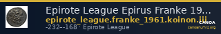 Epirote League Epirus Franke 1961 Epirote Koinon Group III — CANOA