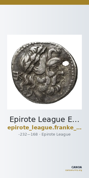 Epirote League Epirus Franke 1961 Epirote Koinon Group IV — CANOA