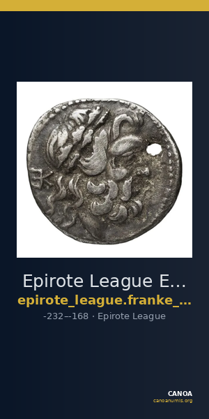 Epirote League Epirus Franke 1961 Epirote Koinon Group IV — CANOA