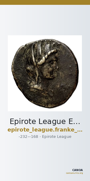 Epirote League Epirus Franke 1961 Epirote Koinon Group V — CANOA